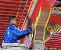 Сергей Шойгу побывал в Туве на строительстве буддийского храма Устуу-Хурээ