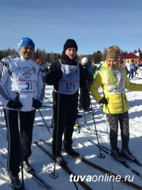 Почти 600 человек приняли участие в "Лыжне России" в Туве