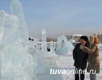 Мы впервые смогли украсить ключевое пространство Кызыла красивыми ледовыми композициями - Дина Оюн