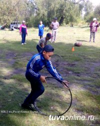 Сотрудники полиции организовали для воспитанников кадетской школы «Веселые старты»