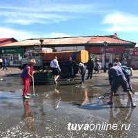 Чистый Кызылский Арбат - ко Дню республики!