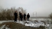 На левобережных дачах Кызыла проведены работы по укреплению защитных дамб