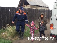 В Туве уровень воды на реках Енисея значительно поднялся