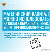 Теперь материнский капитал можно направить на оплату частного детского сада