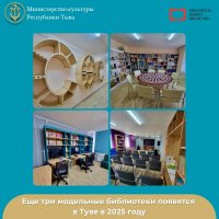В 2025 году модельные библиотеки появятся в Туране, Тоора-Хеме, Ак-Довураке