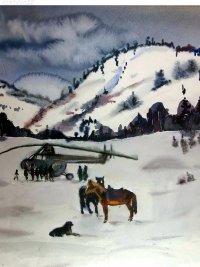 Исполняется 100 лет со дня рождения тувинского графика Юрия Курского