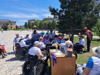 В Туве впервые проведены соревнования по трейл-ориентированию среди лиц с ОВЗ