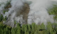 В Туве действуют 9 лесных пожаров общей площадью 133,11 га