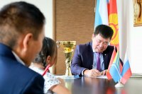 Мэр Кызыла Карим Сагаан-оол поздравил юных шахматистов Тувы с успешным выступлением на всероссийских турнирах