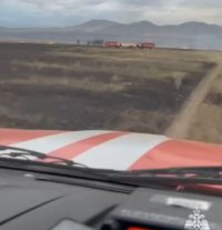 В Туве погасили крупный степной пожар площадью 1500 га