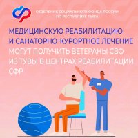 Ветераны СВО в Туве до 12 декабря могут подать заявление на лечение в санаториях Соцфонда РФ