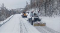 За неделю в Туве от снега очищено более 3 тыс км автодорог