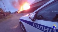 В Туве экипаж ДПС оперативно доставил в больницу семью погорельцев с тяжелыми ожогами и отравлением